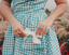 1950s Plaid Bow Pockets Lapel Dress — the kind of 1950s dress that makes strangers smile