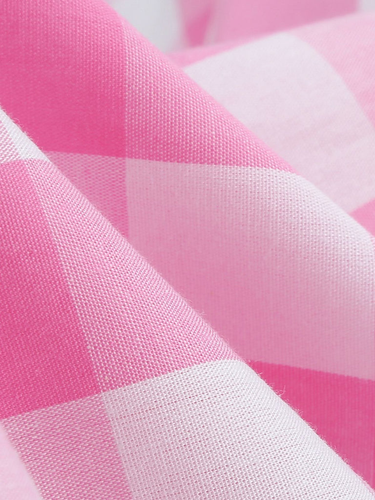 1950s Plaid Halter Swing Dress: timeless style reimagined