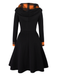 1950s Plaid Hooded Button Dress: timeless style reimagined