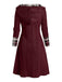 This 1950s Plaid Knit Hooded Dress wraps her in 1950s elegance, one twirl at a time
