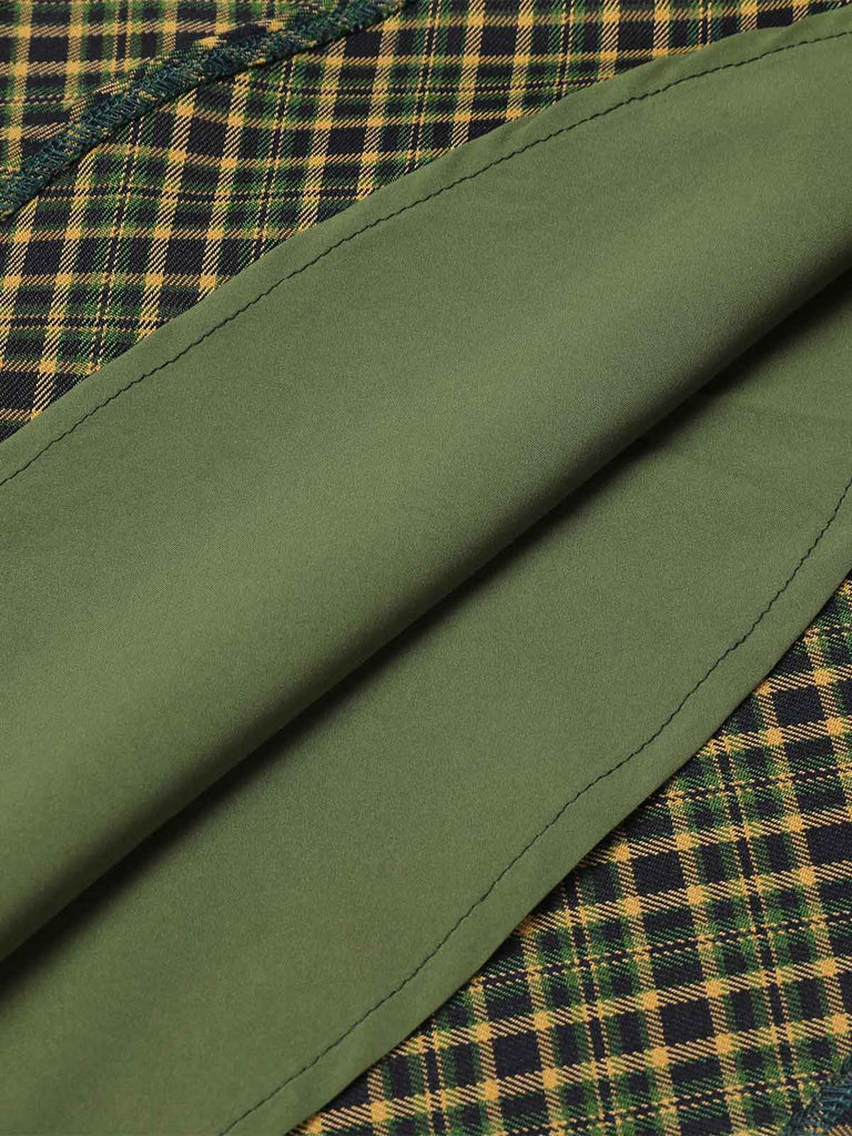 1950s Plaid Knitting Dress — a 1950s silhouette that turns sidewalks into runways