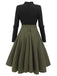 1950s Plaid Knitting Dress: where 1950s romance meets her modern spirit
