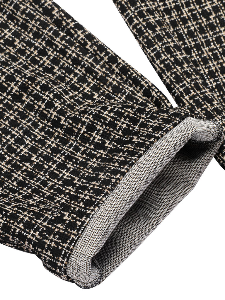 1950s Plaid Pencil Suspender Pants, vintage fashion, retro style - perfect for women who love vintage and retro fashion