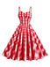 1950s Plaid Strap Cotton Swing Dress — vintage elegance for the modern woman
