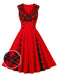 & 1950s Plaid V-Neck Dress: timeless style reimagined