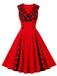 & 1950s Plaid V-Neck Dress: timeless style reimagined