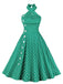 1950s Polka Dot Halter Dress — vintage elegance for the modern woman