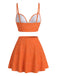 1950s Polka Dot Underwire Tankini Set 7
