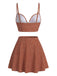 1950s Polka Dot Underwire Tankini Set 3