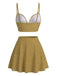 1950s Polka Dot Underwire Tankini Set 4