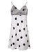 1950s Polka Dot Lace Spaghetti Straps Sleepwear, vintage fashion, retro style - perfect for women who love vintage and retro fashion