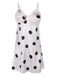 1950s Polka Dot Lace Spaghetti Straps Sleepwear, vintage fashion, retro style - perfect for women who love vintage and retro fashion