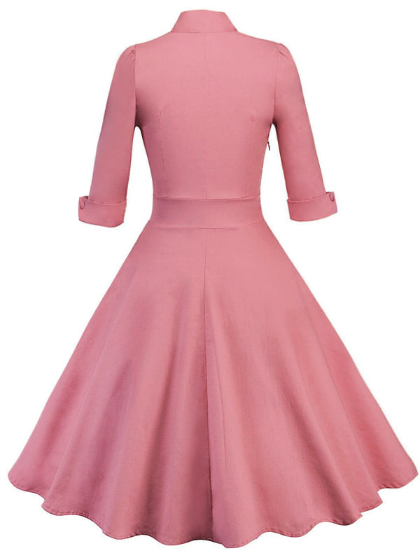 1950s Polka Dot Patchwork Dress — vintage elegance for the modern woman