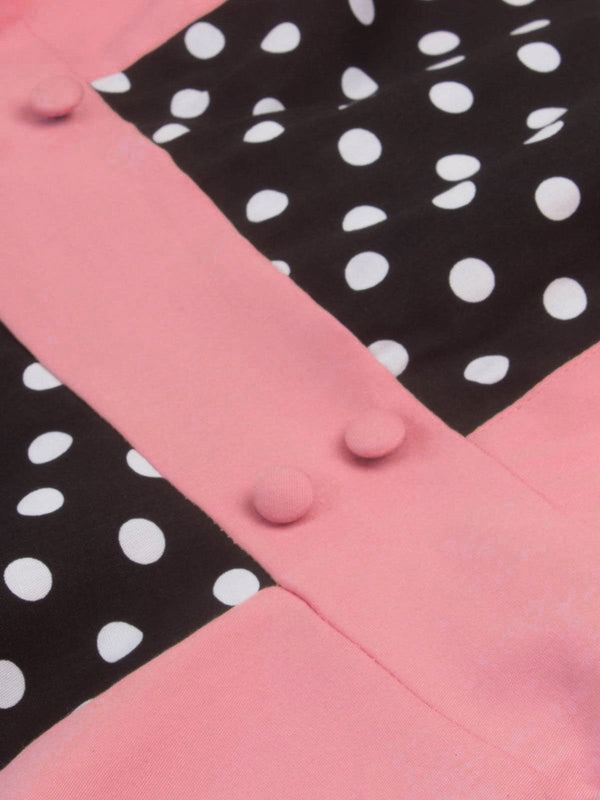 1950s Polka Dot Patchwork Dress: timeless style reimagined