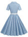 This 1950s Polka Dots Lapel Belted Dress wraps her in 1950s elegance, one twirl at a time