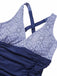 1950s Printed One-Piece Swimsuit — 1950s poolside glamour meets sun-drenched confidence