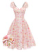 Blue 1950s Vintage Swing Dress