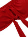 1950s Red & Black Polka Dot Halter Swimsuit: timeless style reimagined