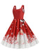 1950s Retro Christmas Santa Claus Swing Dress: timeless style reimagined