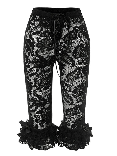 1950s-Retro-Lace-Ruffles-Capri