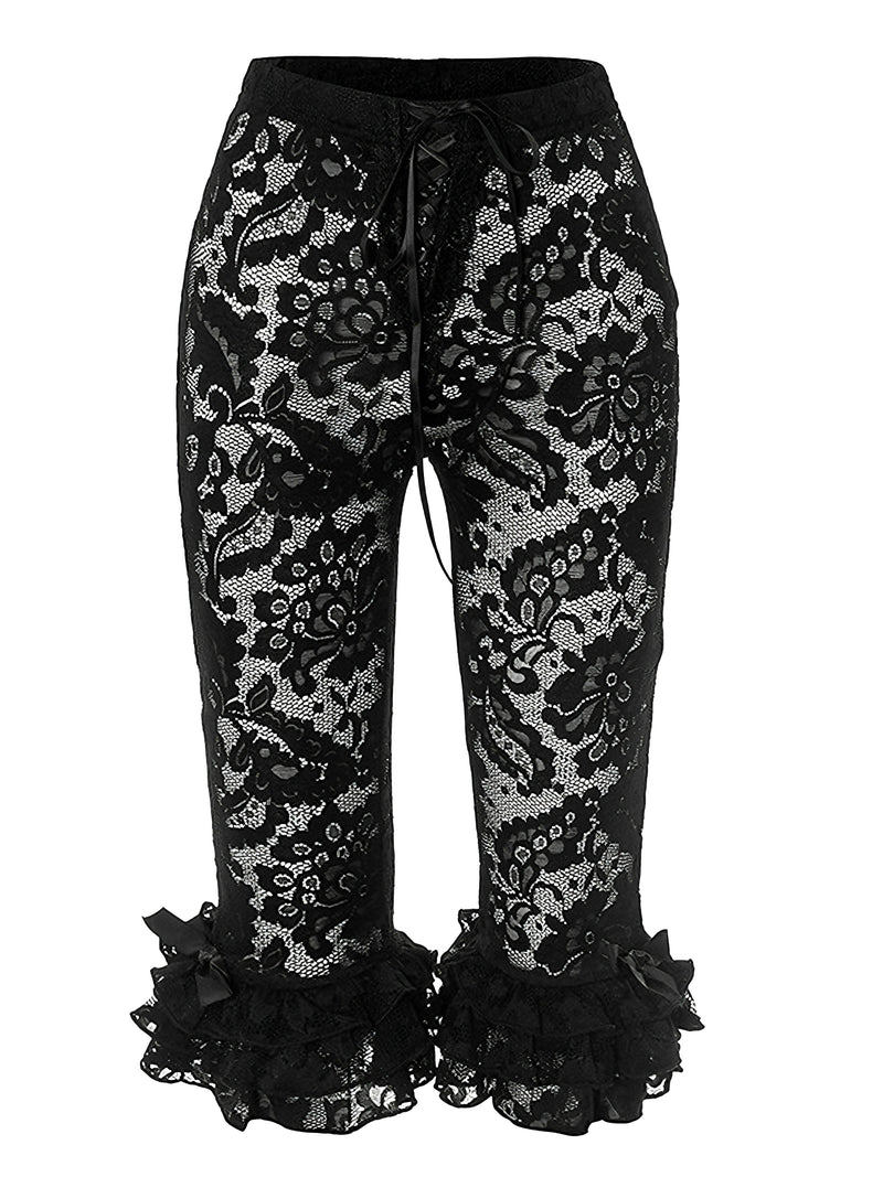 1950s-Retro-Lace-Ruffles-Capri