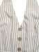 Beige 1950s Fitted Waist Halter Striped Vacation Romper - vintage jumpsuit, retro fashion
