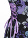 1950s Roses Straps Lace-Up Pleated Dress — the kind of 1950s dress that makes strangers smile