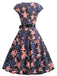 This 1950s Round Neck Stars Belted Dress wraps her in 1950s elegance, one twirl at a time