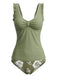 1950s Ruffle Strap Twist Front Floral Tankini Set, vintage fashion, retro style - perfect for women who love vintage and retro fashion