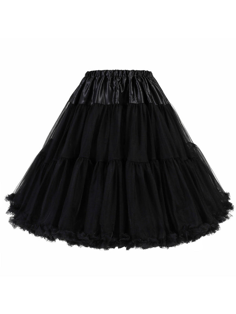 1950s Ruffled Petticoat Underskirt, classic vintage style elegant retro fashion