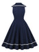 1950s-Sailor-Red-Bow-Sleeveless-Swing-Dress, vintage, retro, dress