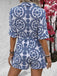 1950s Shirt Neck Print Belted Romper: a 1950s classic that whispers rather than shouts