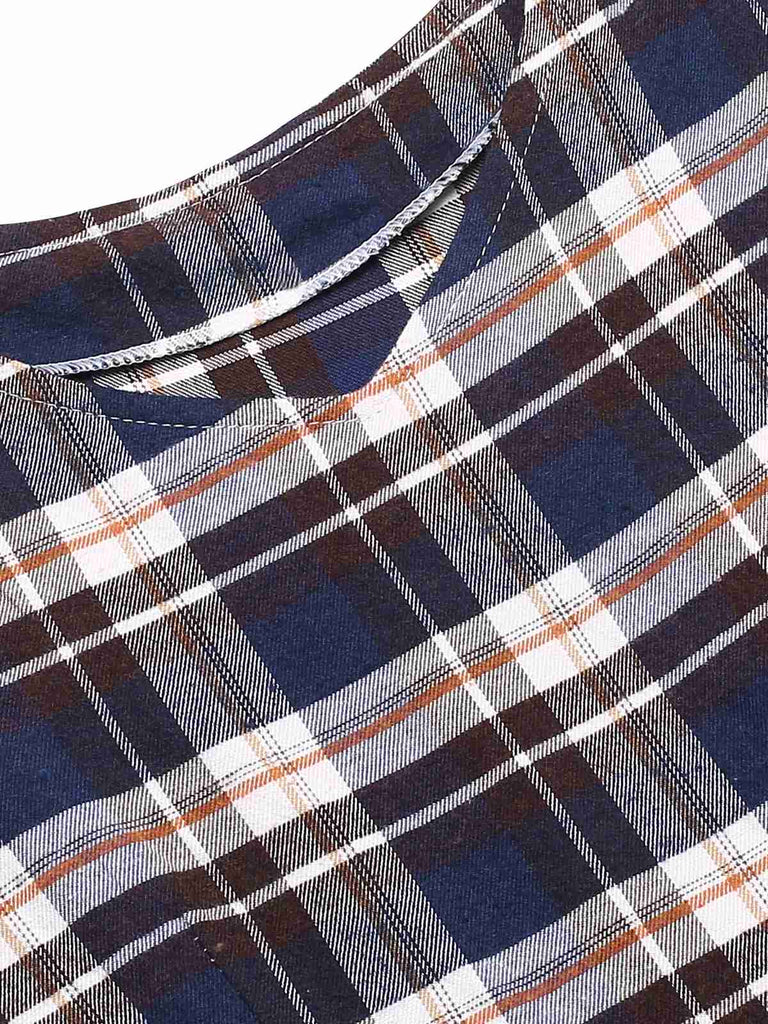 1950s Sleeveless Plaid Belted Swing Dress, vintage dress, retro fashion, rockabilly, pin-up fashion - perfect for women who love vintage and retro fashion