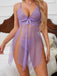 1950s Slip Lace Bow Sheer Nightdress - vintage dress, retro fashion, rockabilly
