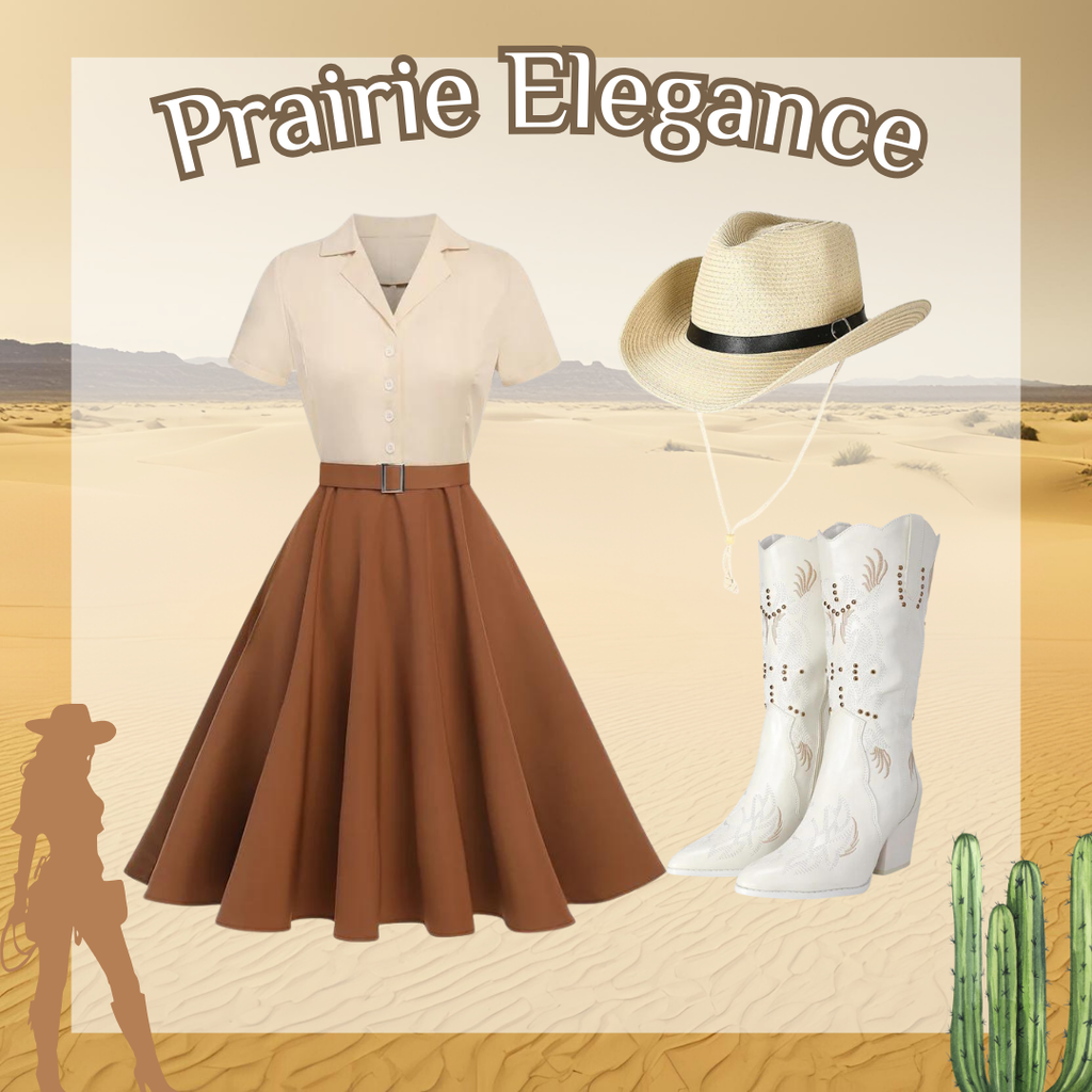 She slips into this 1950s Snow Style Button Dress and suddenly it's a 1950s daydream