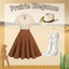 She slips into this 1950s Snow Style Button Dress and suddenly it's a 1950s daydream