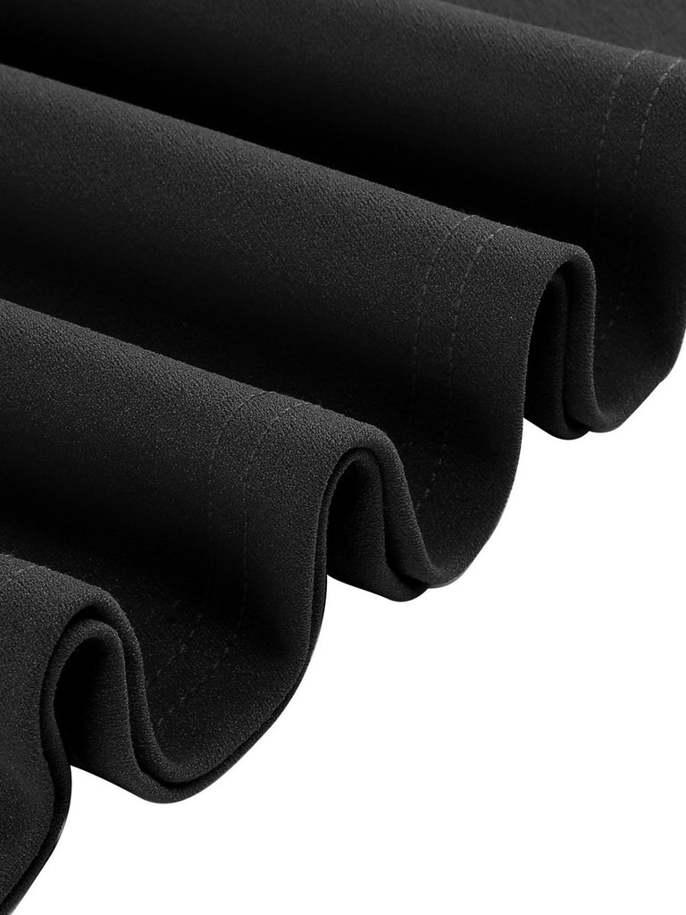 1950s Solid Bell Sleeves Swing Dress — a 1950s silhouette that turns sidewalks into runways