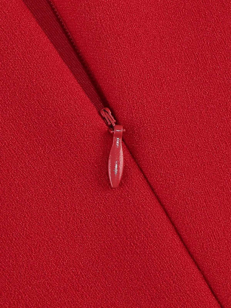 1950s Solid Bell Sleeves Swing Dress — a 1950s silhouette that turns sidewalks into runways