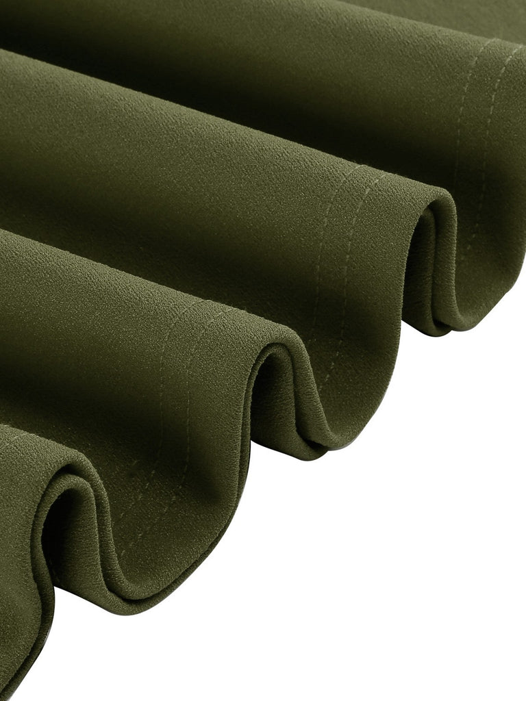 1950s Solid Bell Sleeves Swing Dress — the kind of 1950s dress that makes strangers smile