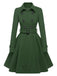 1950s Solid Color Lapel Slim Coat: 1950s tailoring for the woman who leads