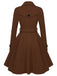 1950s Solid Color Lapel Slim Coat — 1950s sophistication that wraps her in quiet power