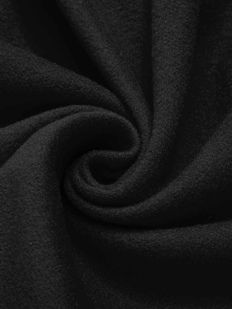 1950s Solid Color Lapel Slim Coat: 1950s tailoring for the woman who leads