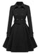 1950s Solid Color Lapel Slim Coat - vintage fashion, retro style