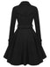 1950s Solid Color Lapel Slim Coat - vintage fashion, retro style