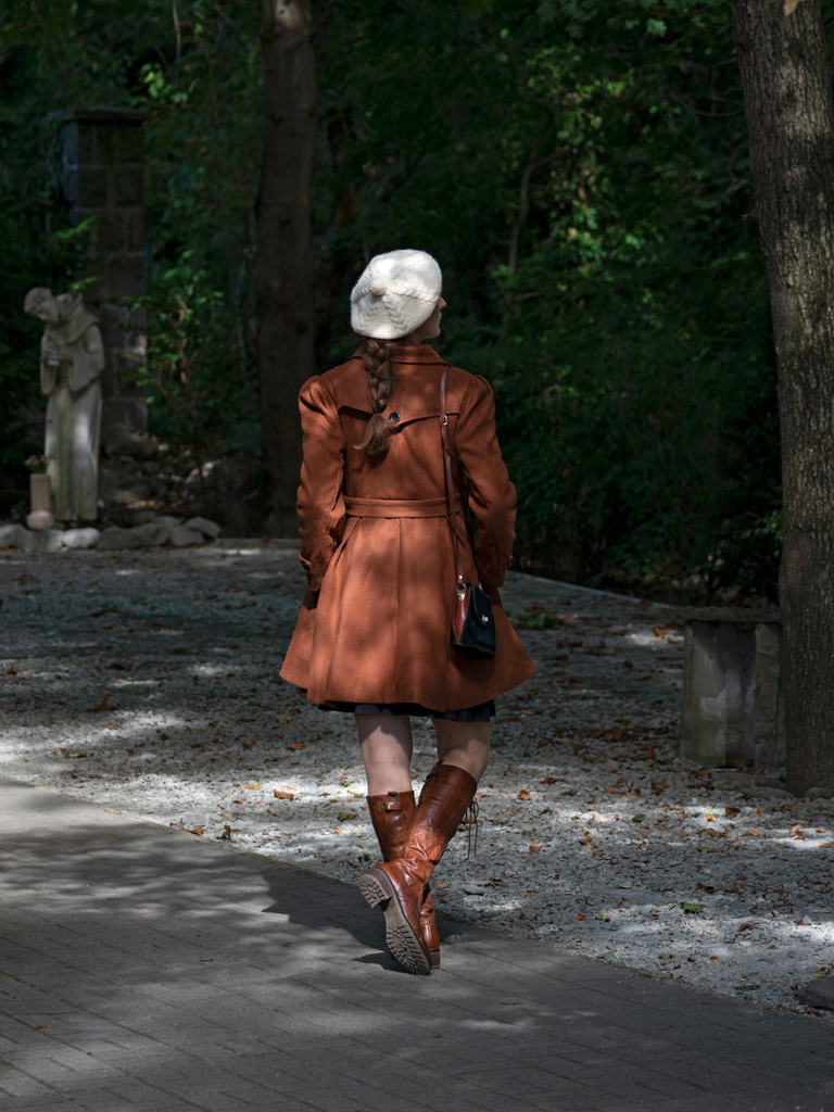 1950s Solid Color Lapel Slim Coat - vintage fashion, retro style