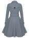 1950s Solid Color Lapel Slim Coat, vintage coat, retro outerwear - perfect for women who love vintage and retro fashion