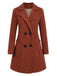 1950s Solid Double Breasted Lapel Skater Coat, vintage coat, retro outerwear - perfect for women who love vintage and retro fashion