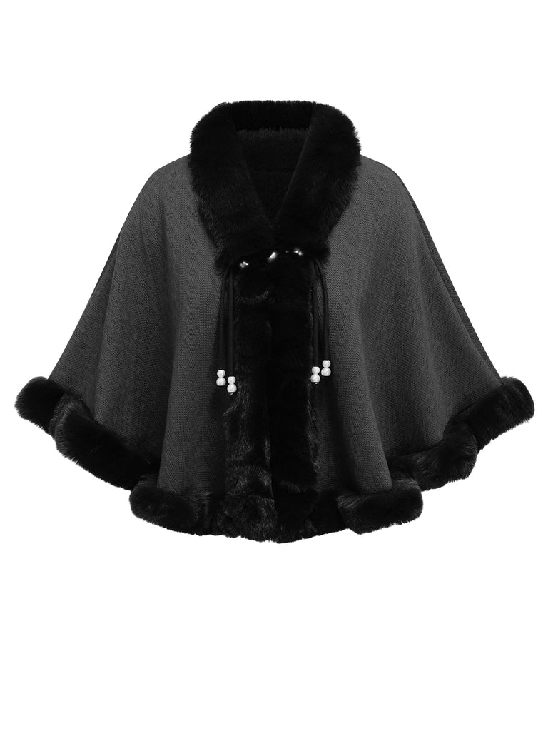 1950s Solid Fur Collar Cloak | 1950s | vintage fashion, retro style
