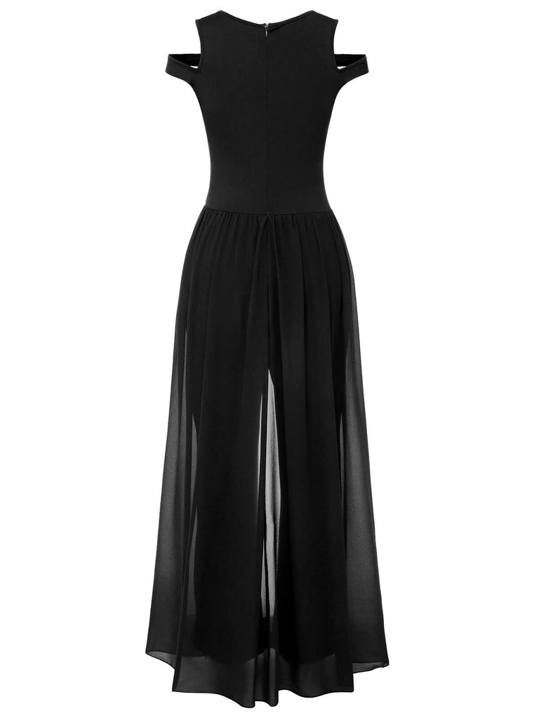 1950s Solid Patchwork Sleeveless Cutout Jumpsuit, vintage romper, retro jumpsuit - perfect for women who love vintage and retro fashion