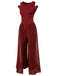 1950s Solid Patchwork Sleeveless Cutout Jumpsuit, vintage romper, retro jumpsuit - perfect for women who love vintage and retro fashion